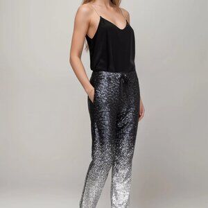 Johnny Was Sequin Black Simona Jogger